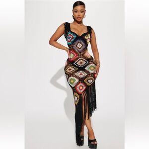 Crotchet Maxi Dress